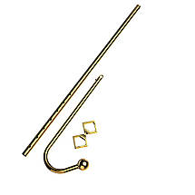 Анальний гак LOCKINK Golden Adjustable Anal Hook Set, фото 3