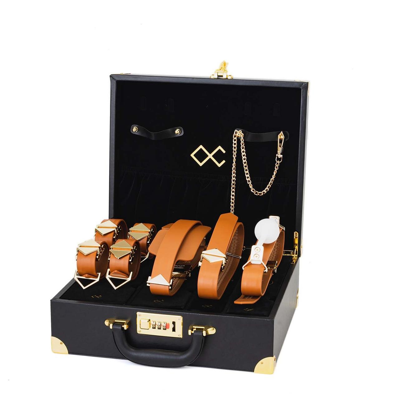 БДСМ-набір LOCKINK Moonlight Treasure Chest — Brown Set