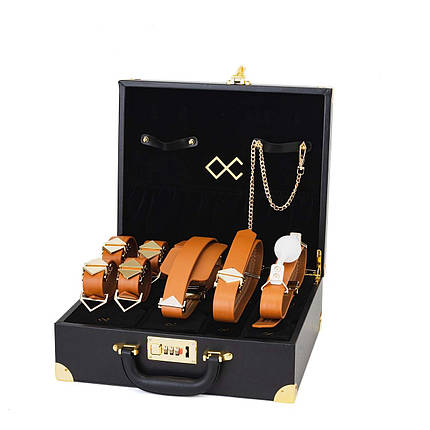 БДСМ-набір LOCKINK Moonlight Treasure Chest — Brown Set, фото 1