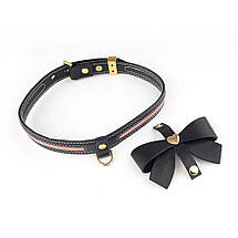 Поводок LOCKINK SEVANDA Love Heart Butterfly Leather Collar Set - Black, фото 2