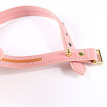 Поводок LOCKINK SEVANDA Love Heart Butterfly Leather Collar Set - Pink, фото 3