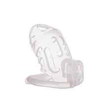 Клітка для пінису LOCKINK SEVANDA Plastic Penis Chastity Cage — Transparent, фото 5