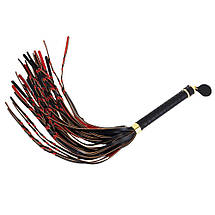 Флоггер LOCKINK SEVANDA Red & Black Braided Tail Flogger, фото 3