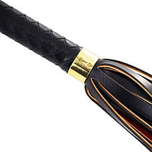 Флоггер LOCKINK SEVANDA Red & Black Braided Tail Flogger, фото 5