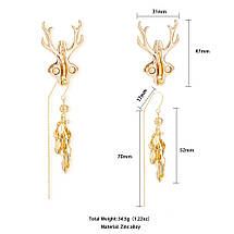 Затискачі для сосків LOCKINK SEVANDA Stag Adjustable Nipple Clamps Set, фото 3