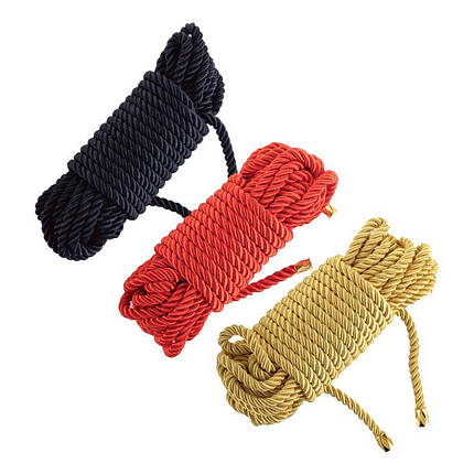 Мотузка для ударарі LOCKINK SEVANDA Shibari Pratice Rope Black, 8 метрів, фото 3