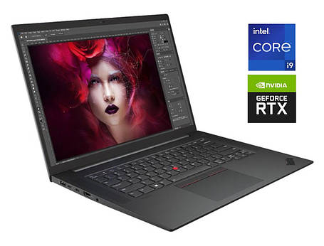 Ігровий ноутбук Lenovo ThinkPad P1 Gen 4/ 15.6" 3840x2160/ i9-11950H/ 32GB RAM/ 2000GB SSD NVMe/ RTX 3080 16GB, фото 1