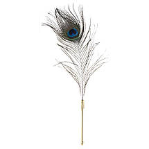 Щекоталка LOCKINK SEVANDA Natural Peacock Flirting Feather Tickler, перо павлина, фото 2
