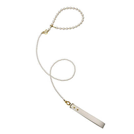 Перловий нашийник із повідцем LOCKINK Pearl Collar & Leash Set, фото 1