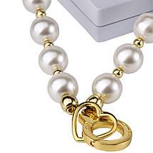 Перловий нашийник із повідцем LOCKINK Pearl Collar & Leash Set, фото 4