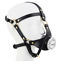 Маска-збруя для орального сексу LOCKINK SEVANDA Blowjob Head Harness, фото 3