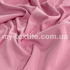 Трикотаж Рибана гладка манжетна гумка ширина 2 м (панчохи без шва) 370 grm Рожевий