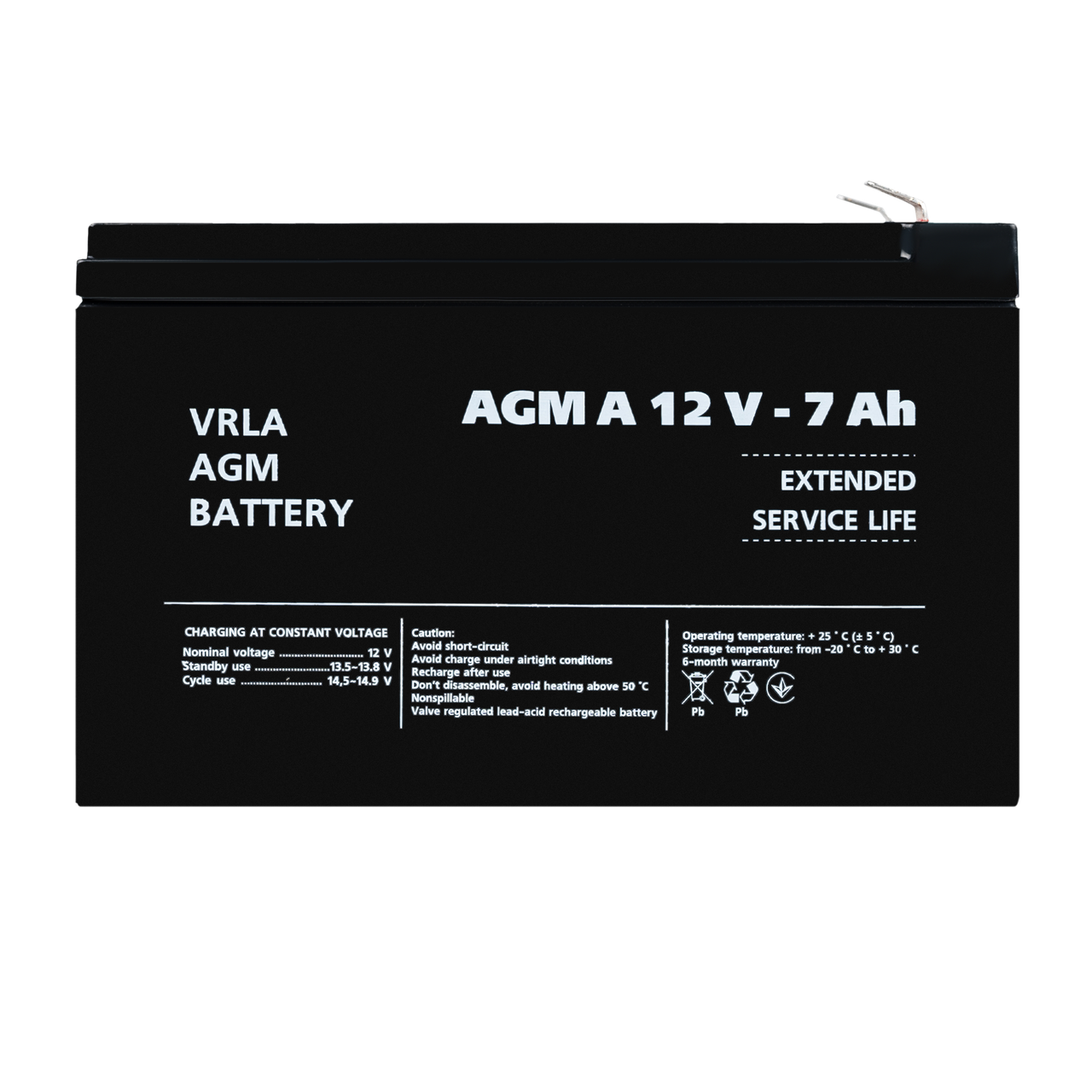 Акумулятор для сигналізації AGM А 12V - 7 Ah