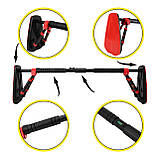 Турнік розсувний Cornix Elite+ 130-170 см XR-0296 Black/Red, фото 6