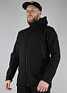 Тактичний демісезонний костюм Soft Shell UT Чорний, фото 3