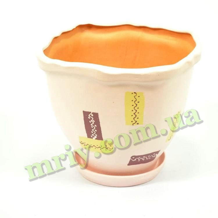 Горщик керамічний для квітів Кавадро №1 ром