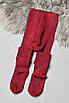Колготи дитячі махрові для дівчинки однотонні бордового кольору р.140-152 191592T Безкоштовна доставка, фото 2