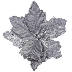 Декоративна квітка "Чарівний бутон", срібна, 32 см Solar Moon