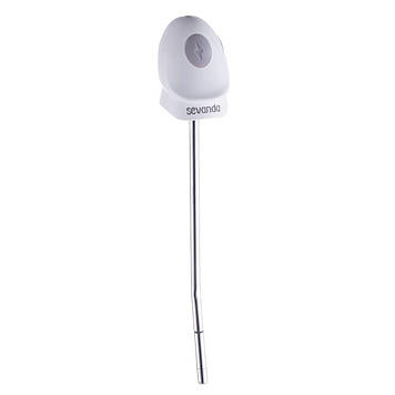 Уретральний зонд LOCKINK SEVANDA Vibrating & E-stim Metal Urethral Sounding - White  БОМБА