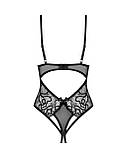 Боді Obsessive Blomentis crotchless teddy XL/2XL, фото 4
