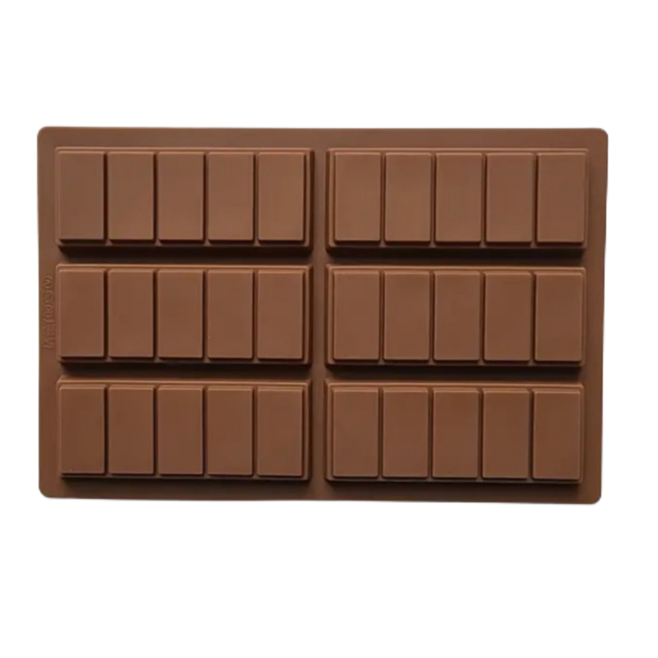 Форма силіконова Дубайський шоколад батончики із 6 шт смуга, фото 1