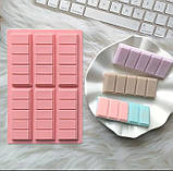 Форма силіконова Дубайський шоколад батончики із 6 шт смуга, фото 3