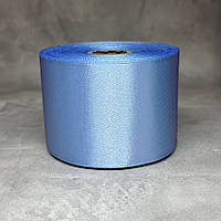 Атласна стрічка 5 см, колір світло-блакитний, 1 рулон (23 м), Світло-голубий