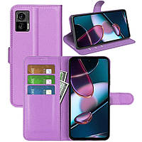 Чохол-книжка Litchie Wallet для Motorola Edge 30 Neo Violet