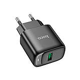 Мережевий Зарядний Пристрій Hoco C140A 1USB QC 18W Колір Чорний, фото 5