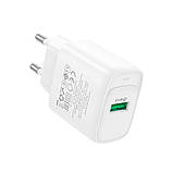 Мережевий Зарядний Пристрій Hoco C140A 1USB QC 18W Колір Чорний, фото 6