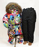 Роздільний зимовий термокомбінезон для дівчинки Javinia 110-134р, фото 2