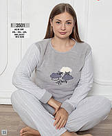 Теплі флісові піжамки великих розмірів