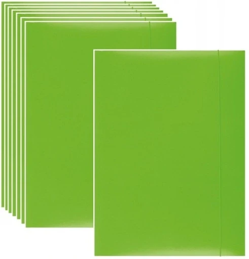 4 шт. Папка на гумці а4 Office Products 10x на гумці зелена
