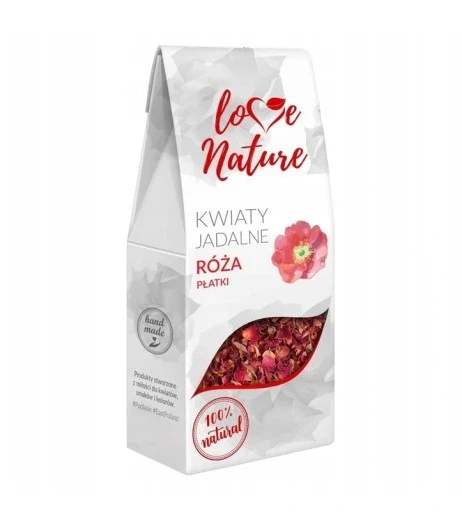 8 шт. Пелюстки троянди 20 г їстівні сушені квіти "love Nature"