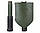 3 шт. Саперна лопата Mil-tec Shovel 11,5 Cm шт. 30 40,5 складана лопата кайло-пила Mini + чохол оливкового кольору, фото 3