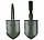 3 шт. Саперна лопата Mil-tec Shovel 11,5 Cm шт. 30 40,5 складана лопата кайло-пила Mini + чохол оливкового кольору, фото 6
