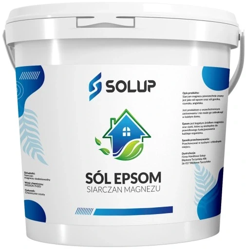 3 шт. Сульфат магнію сіль епсом Solup 5 кг гіркий чистий 99,5% епсом 5кг