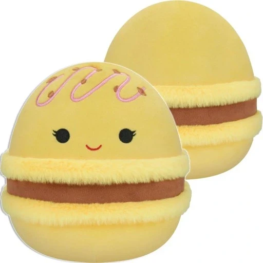 3 шт. М'яка іграшка Squishmallows 19 см Visconti макаронік шоколадний 3401