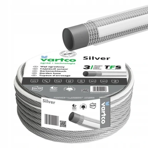 Садовий шланг Silver Tfs 1/2 "30м Vartco 25bar 3-шаровий не скручуючийся продукт