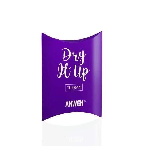 3 шт. Тюрбан на голову Anwo бамбук відтінки фіолетового Anwen Dry It Up фіолетовий