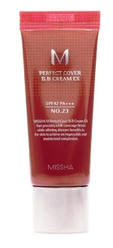 3 шт. Missha крем Bb Perfect Cover Spf42 No 23 20ml #23 Natural Beige Pa+++ (місша крем бб перфект кавер з Spf42 №23 20мл #23