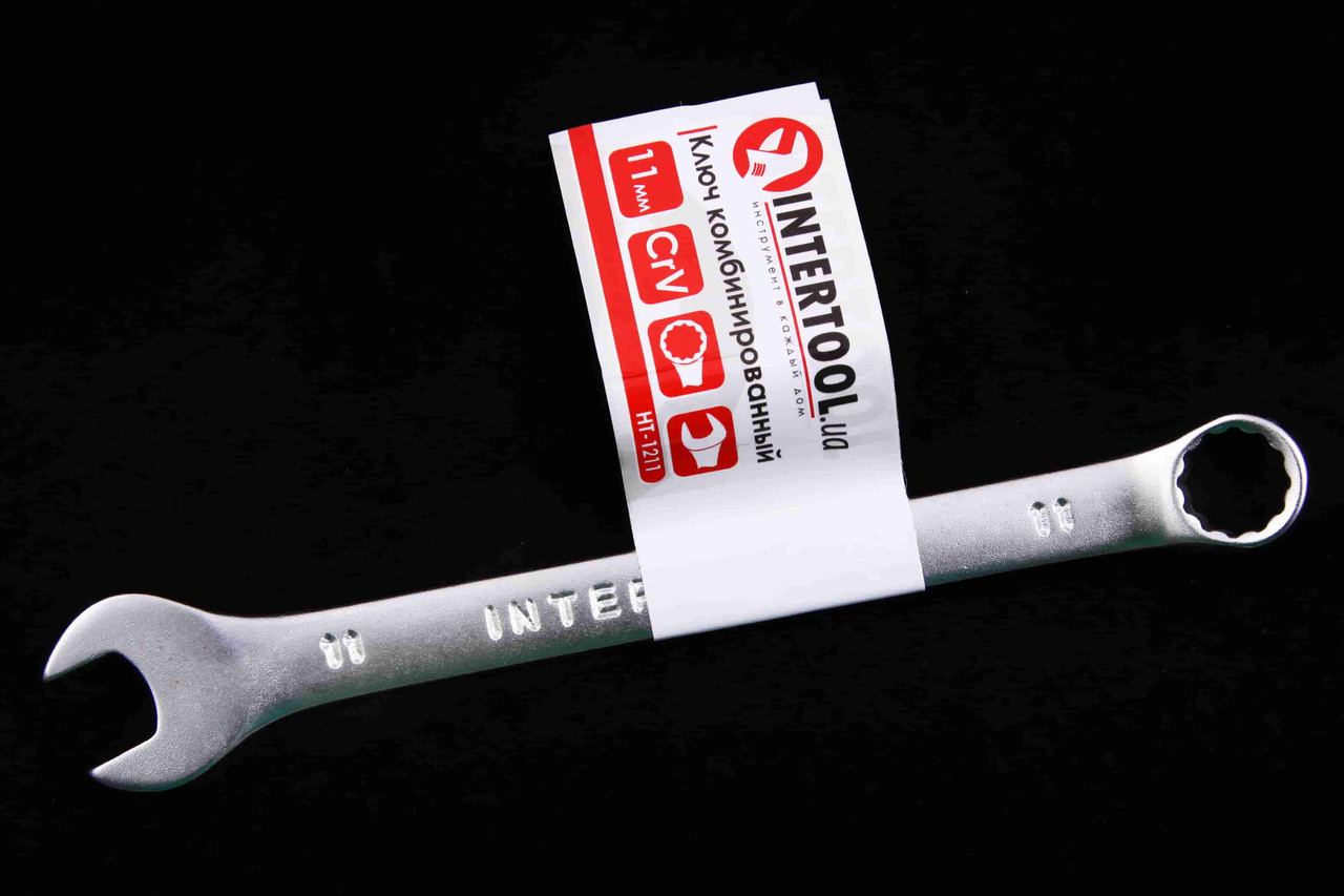 Ключ ріжково-накидний 11мм "Intertool"