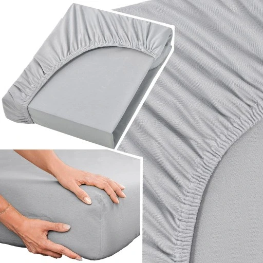 Простирадло 100% гребінна бавовна 240x220 + 30cm з резинкою для високого матрацу, фото 1