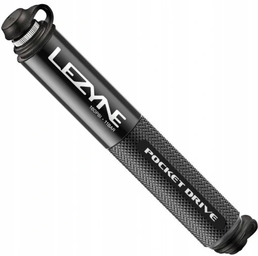 Ручний насос Lezyne Pocket Drive Abs Flex Hose чорний міні до 11bar 14cm велосипедний