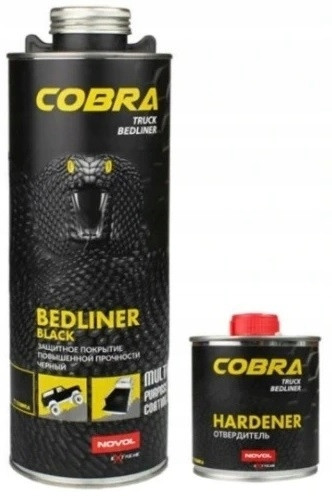 Захисне покриття Novol Cobra Bedliner 600 мл 0,6л + консерваційний засіб чорний