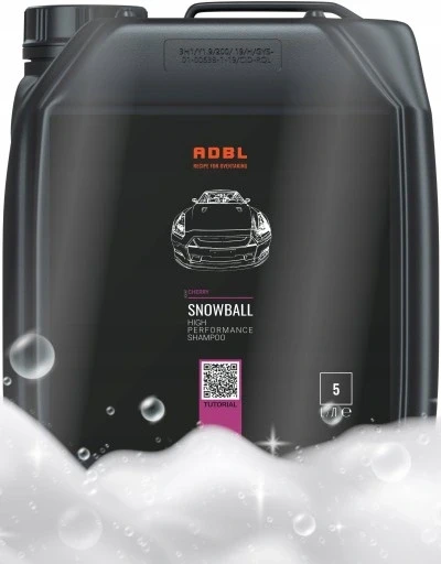 Автомобільний шампунь Adbl Snowball з вишневим ароматом 5 бюджетних мийок лаку автомобіля неутральний Ph 5л