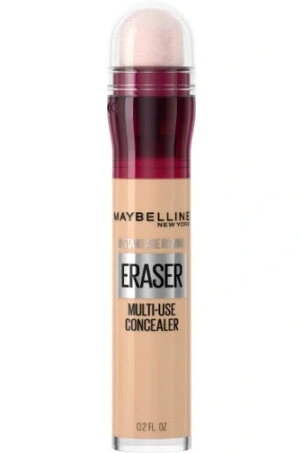 Набір з 2 шт. Коректор з аплікатором маскуючий Maybelline Instant Eraser 01 Light 6,8 мл 78 г для очей з губкою 01 6,8мл