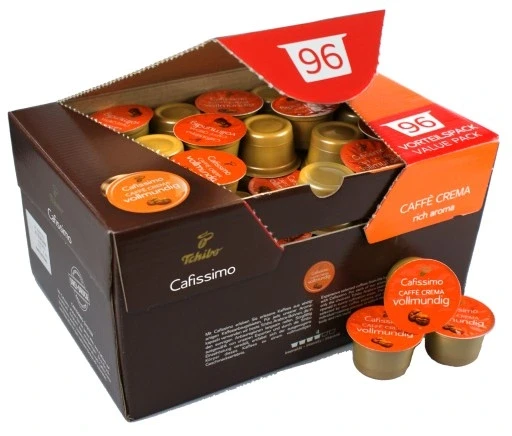 Tchibo Cafissimo Caffe Crema Vollmundig 96 капсул з насиченим ароматом 96 капсул