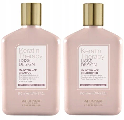 Alfaparf Lisse набір після кератинового випрямлення дизайн набір кератину 2x250ml, фото 1