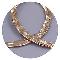 Сережки-кільця XР. Позолота 18К. Діаметр: 55 мм. Товщина: 2 мм.